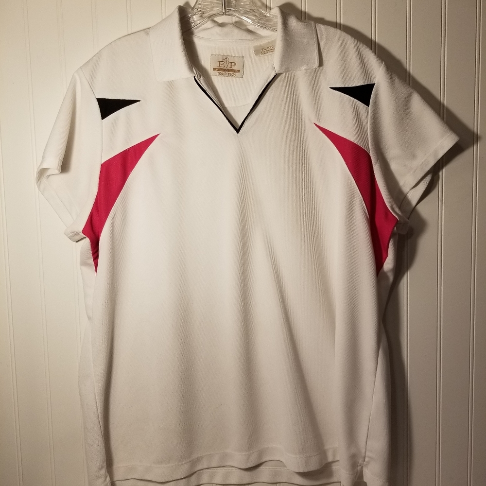 EP Pro Tour Tech XXL SS VNeck Collared Shirt